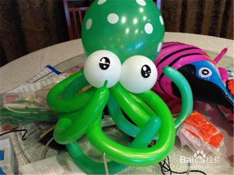 魔术气球章鱼怎么做