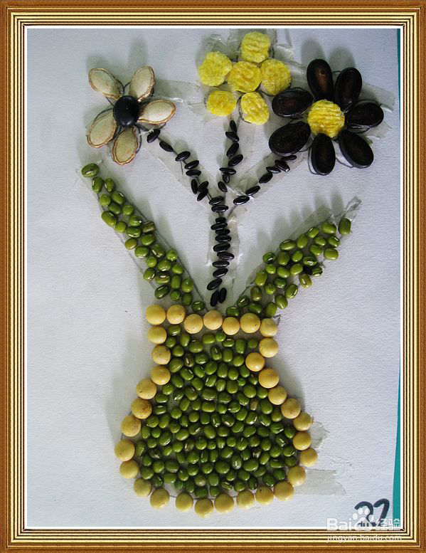 如何做种子贴画