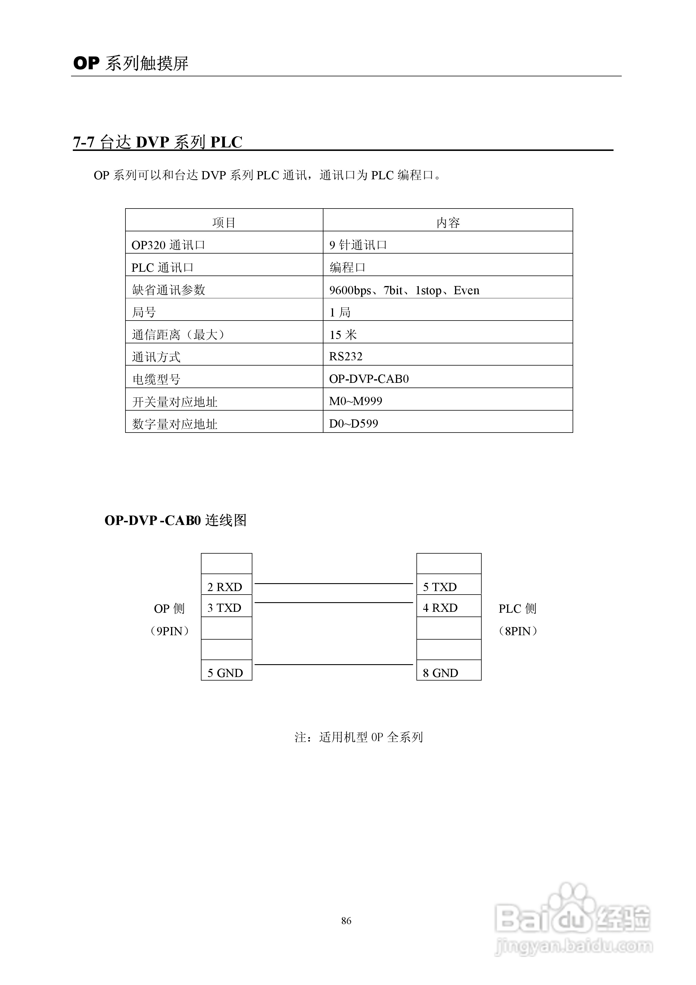 信捷电子OP系列文本显示器使用手册:[9]