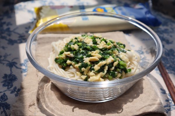 韭菜鸡蛋打卤面