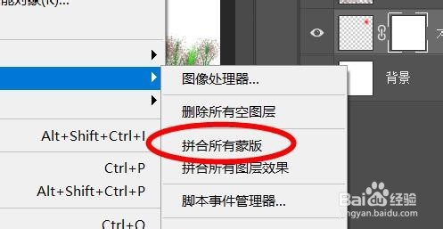 Photoshop如何快速拼合所有蒙版图层
