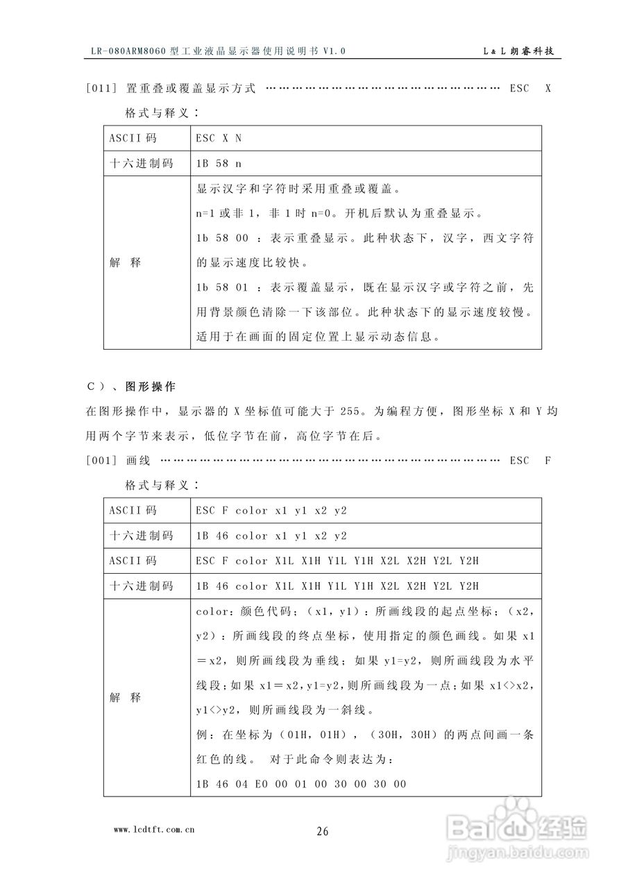 朗睿电子LR-080ARM8060型彩色工业液晶显示器使用说明:[3]