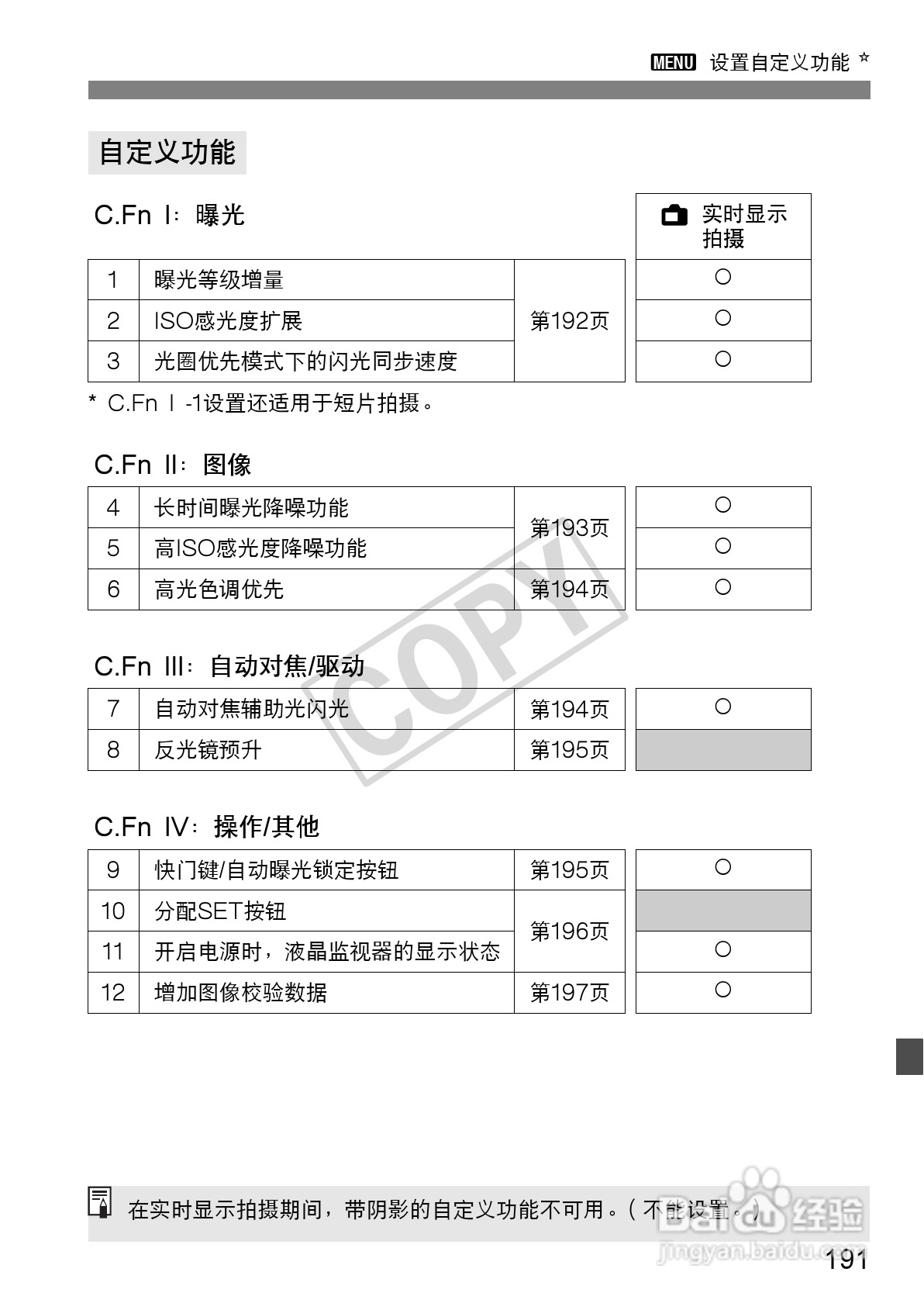 佳能EOS 550D数码相机使用说明书:[20]