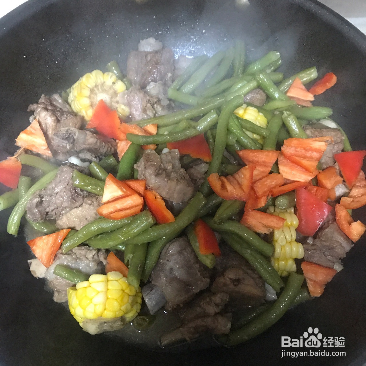 排骨炖豆角的做法