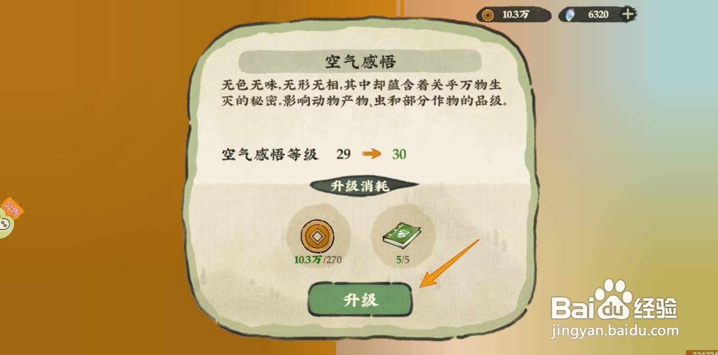 仙山小农如何提升空气感悟等级?