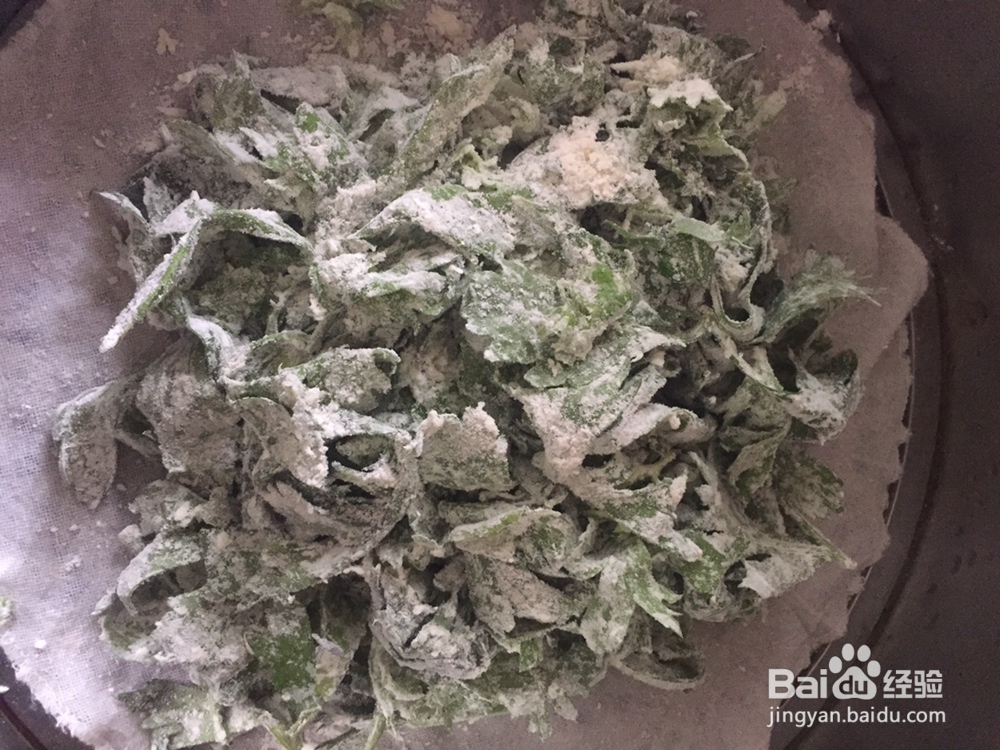 没那么讲究的蒸芹菜叶