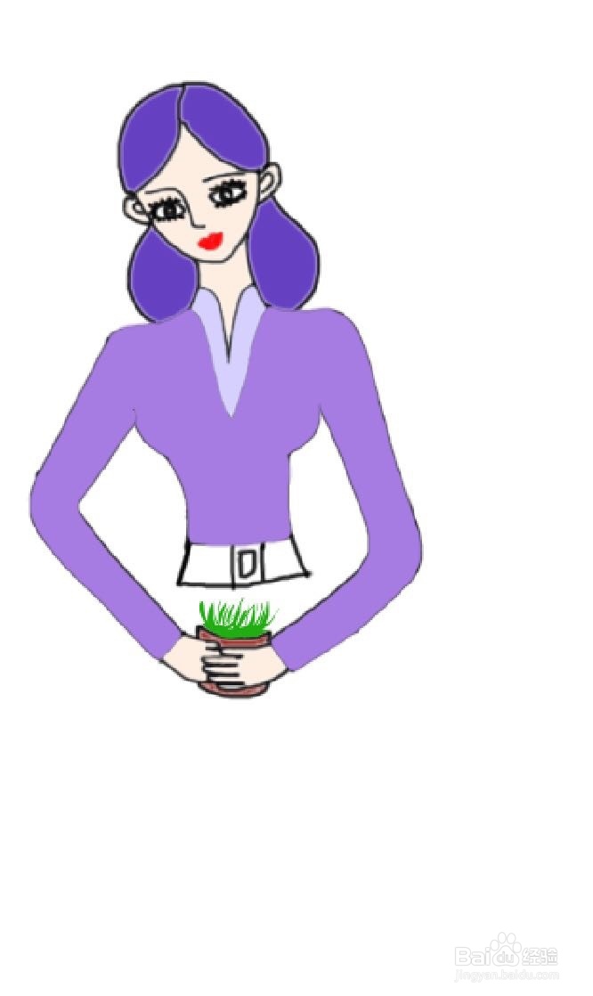 dxdll手绘之花房女孩