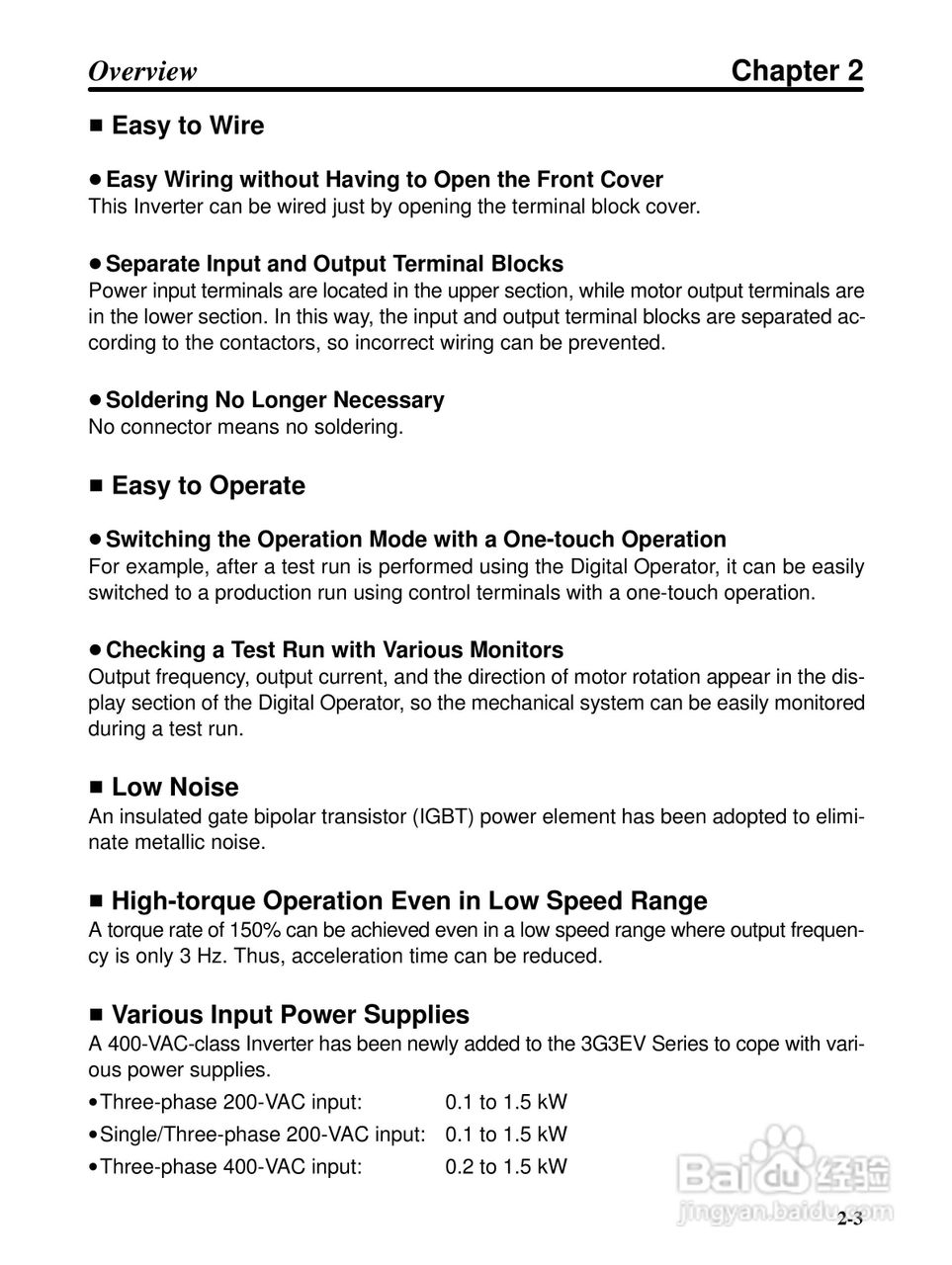 欧姆龙3G3EV-PETX3200变频器说明书:[2]