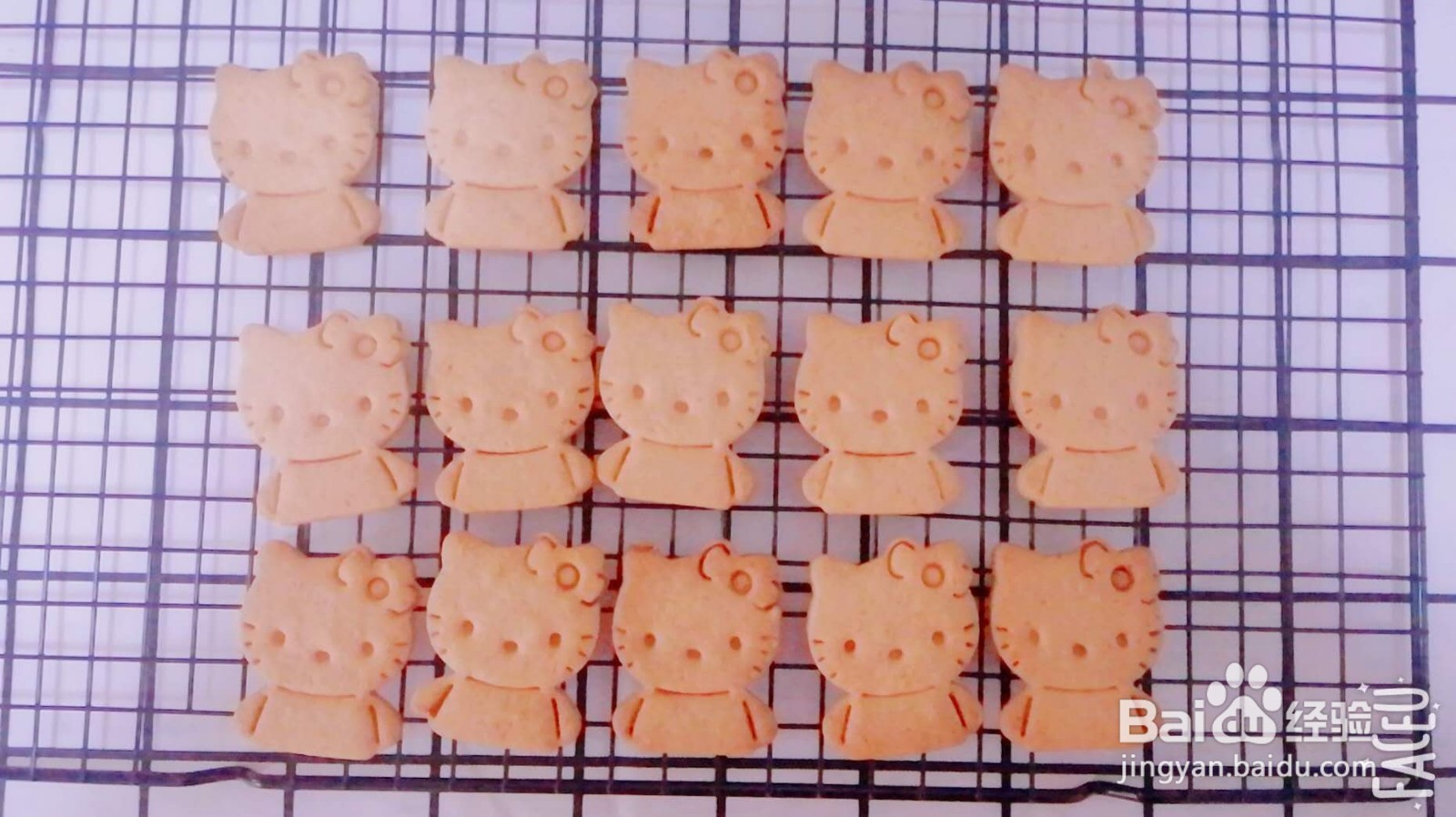 萌萌哒Hello Kitty饼干，超可爱巨好吃