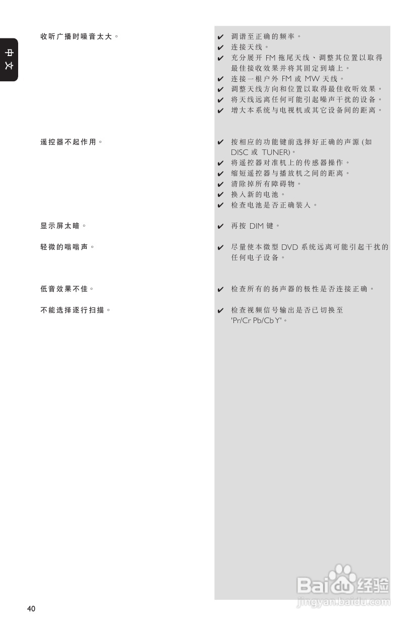 飞利浦MCD300/93 DVD微型影院使用说明书:[2]