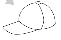 怎么画棒球帽的简笔画