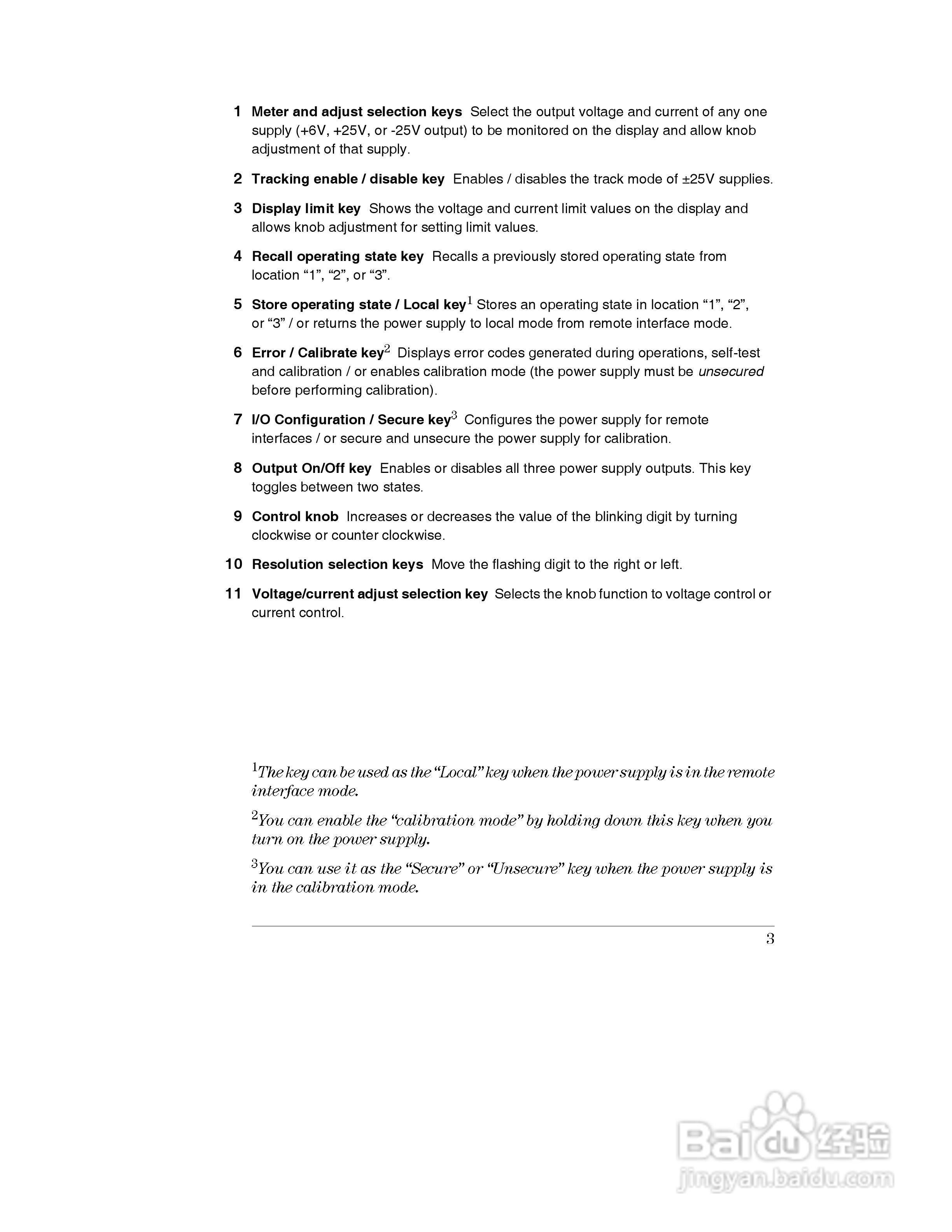 E3631A型80W三输出电源供应器操作手册:[1]