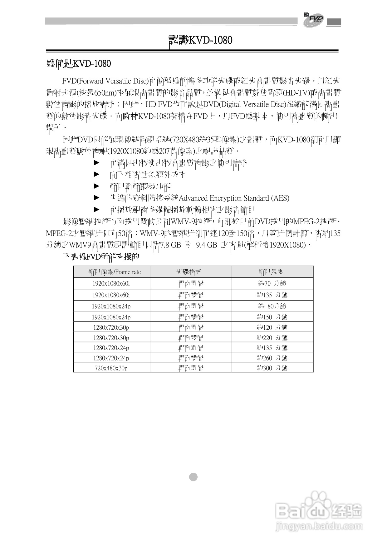 歌林KVD-1080型数位影音光碟机说明书:[1]