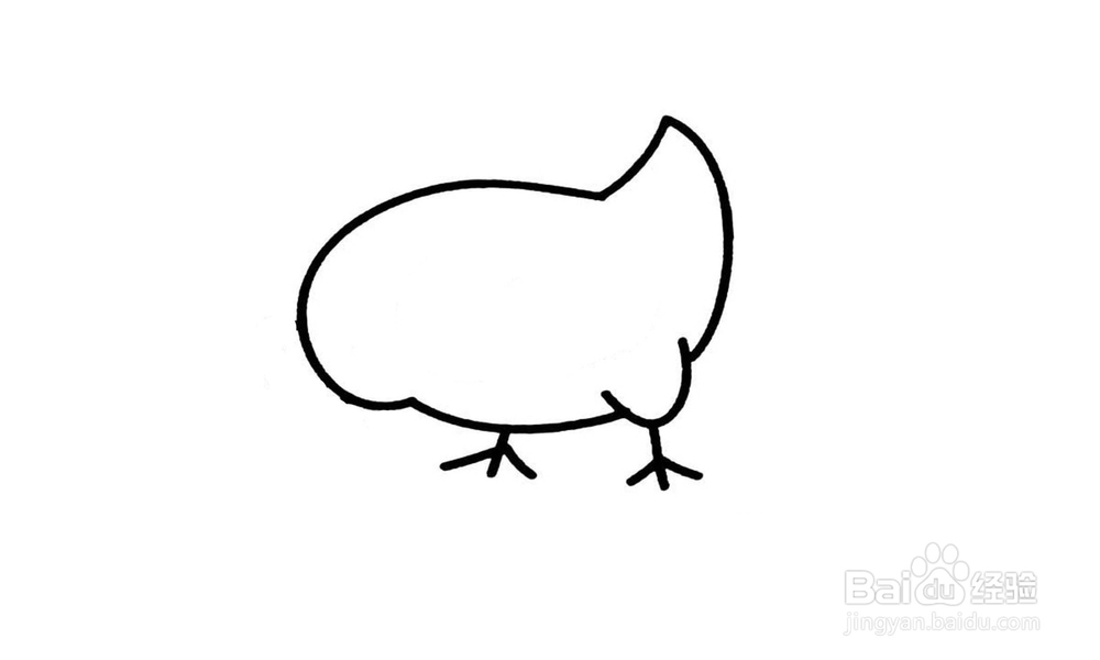 如何画出一只鸡子？