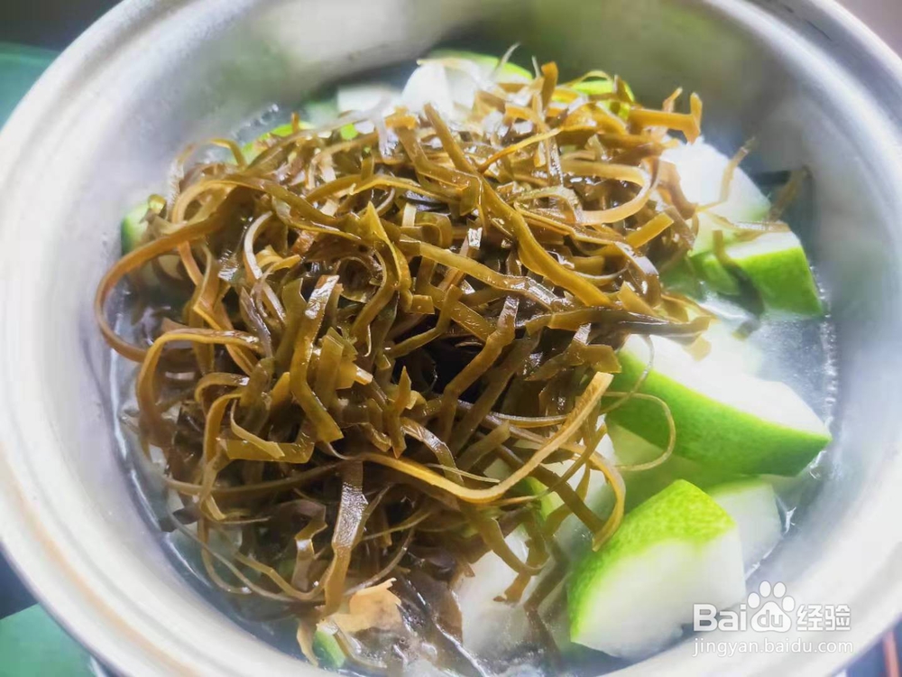 冬瓜带丝肉片汤---变小菜谱