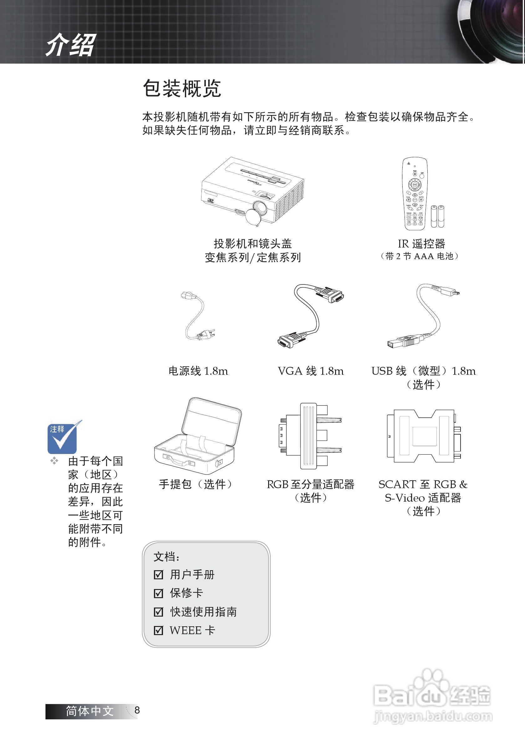奥图码 ES522投影机说明书:[1]