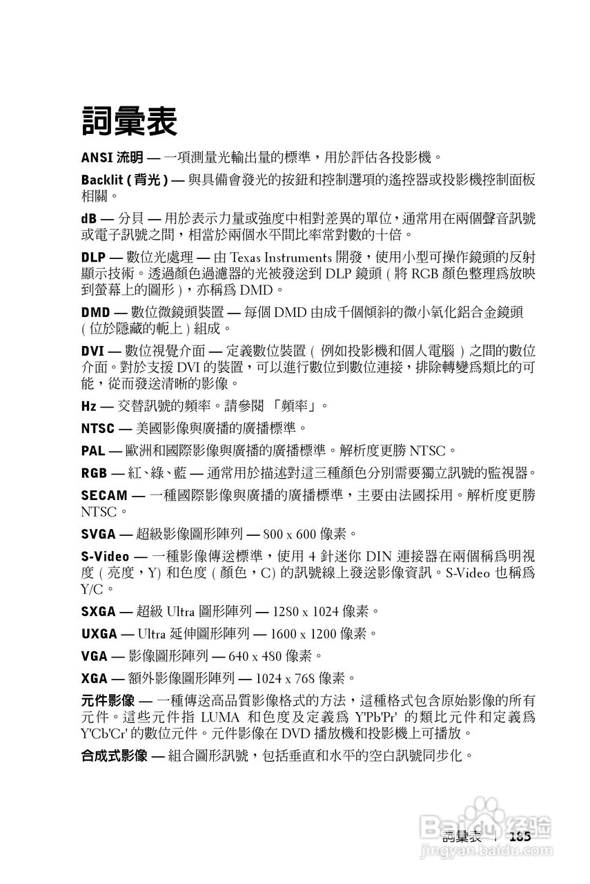 DELL Dell 1200MP Projector投影机说明书:[19]