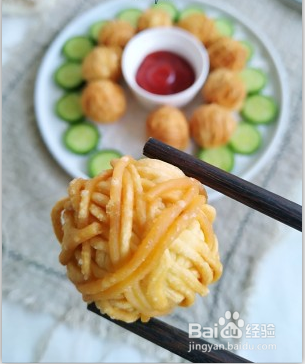 年节小吃——金丝蛋球