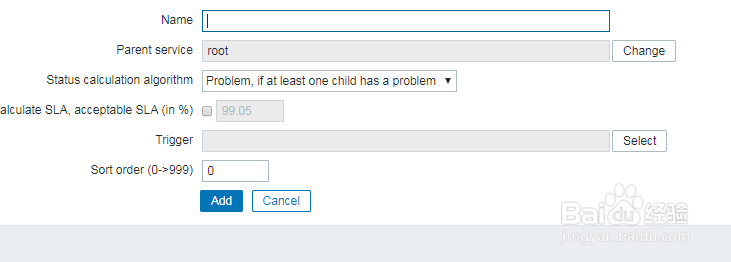如何在zabbix中增加服务？
