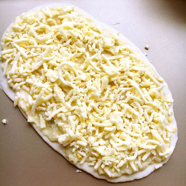 椰香榴莲芝士烤饼