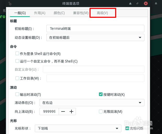 Manjaro在终端中如何自动隐藏指针