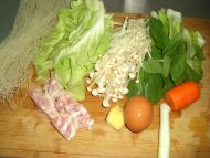 培根杂蔬炒米粉的做法