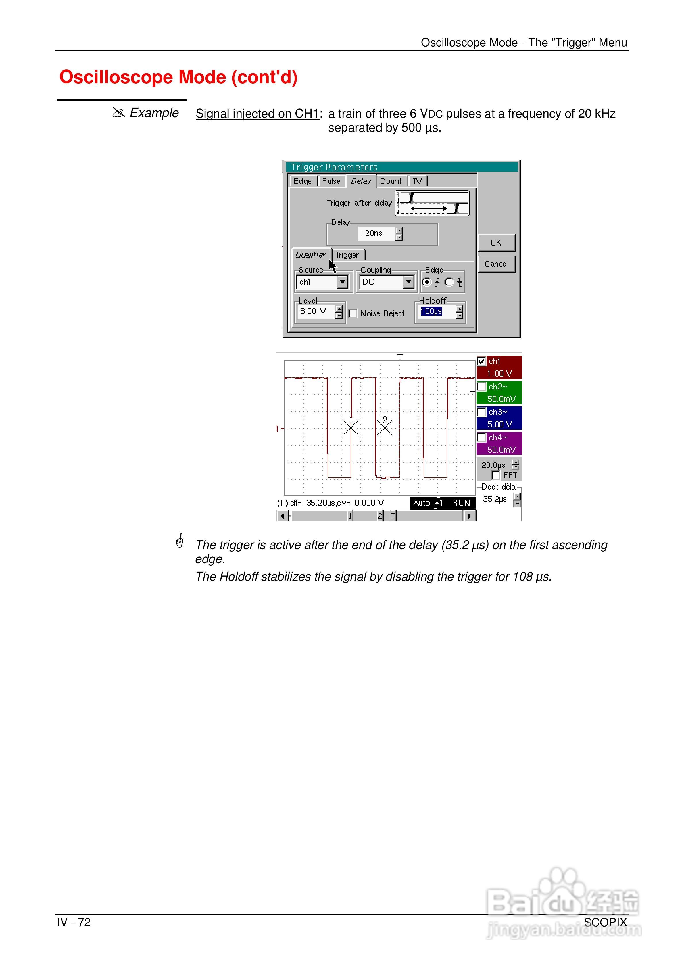 OX7204便携式数字存储示波器用户手册:[8]