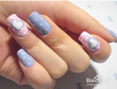 在家做简单的美甲教程 波点美甲在家DIY教程