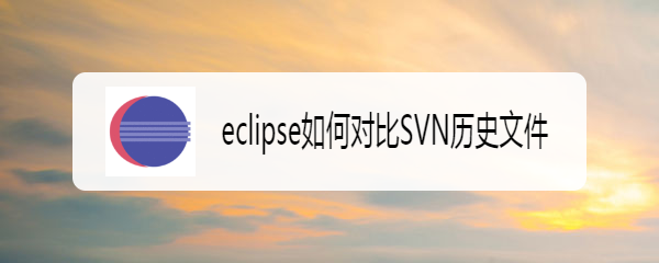 <b>eclipse如何对比SVN历史文件</b>