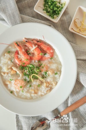 怎么做美味的鲜虾瑶柱鸡丝粥