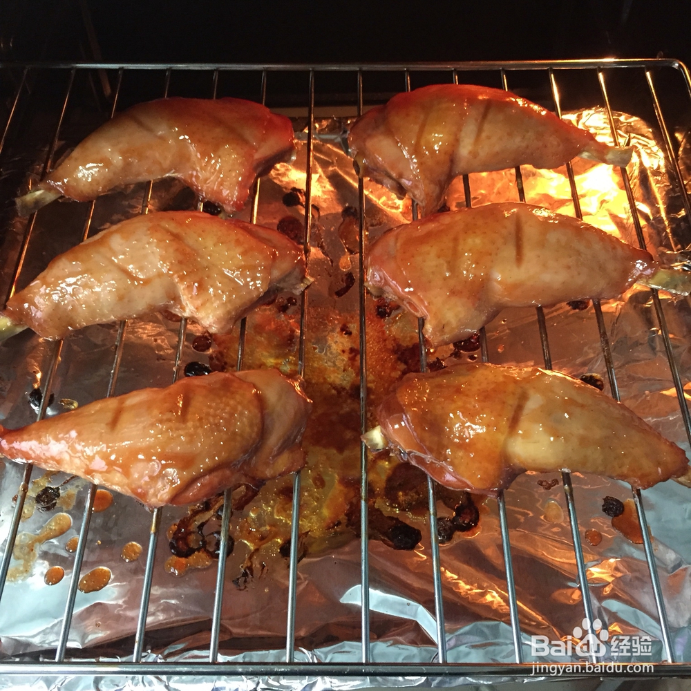 香气浓郁的叉烧烤鸡腿