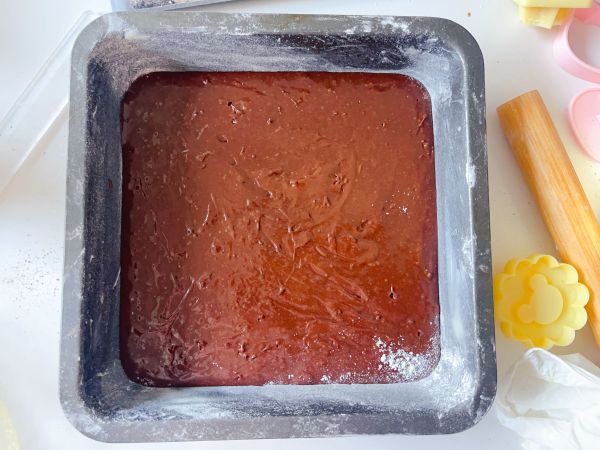 卡通布朗尼蛋糕