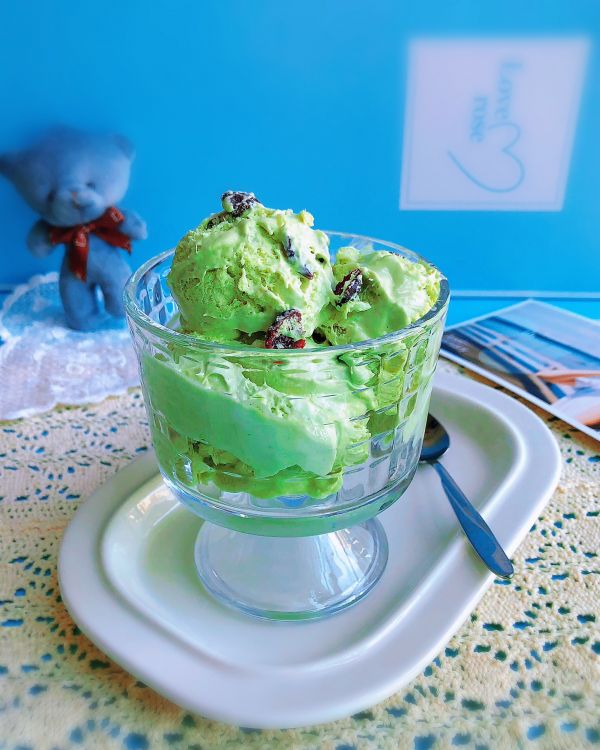 蔓越莓抹茶冰淇淋