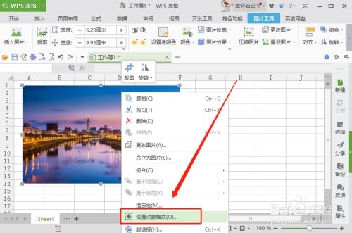 wps表格如何使图片大小和位置随单元格而变