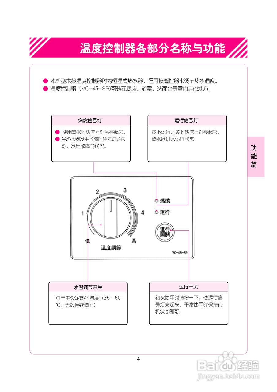 林内热水器JSW26-B型使用说明:[1]