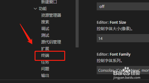 vscode自定义终端类型