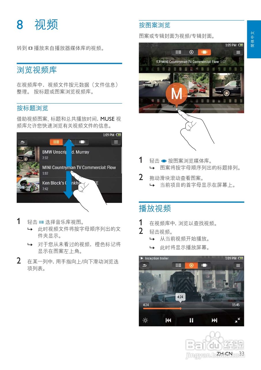 飞利浦SA3MUS32 MP4播放器使用说明书:[4]