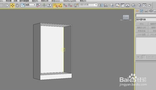 Max怎么制作白色的百叶推拉门衣柜的模型并渲染