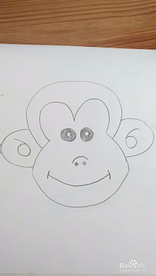 多妈简笔画动物小猴子
