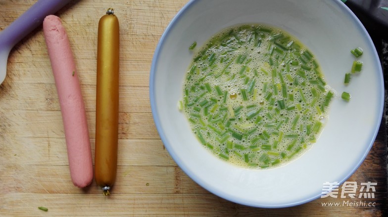 香葱蛋包肠的做法