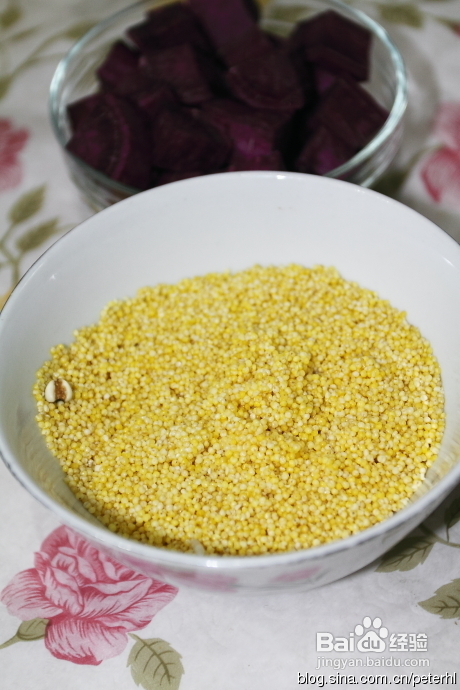 紫薯小米粥