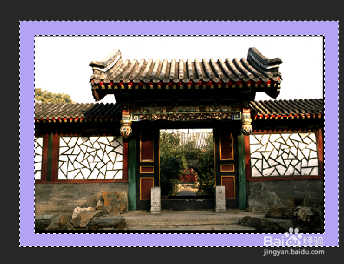 PS怎样添加图片画框