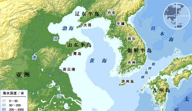 中国的黄海在哪