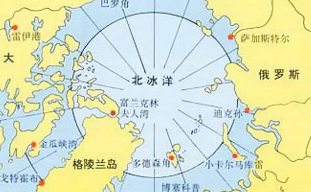 北极位于哪个洲的顶点
