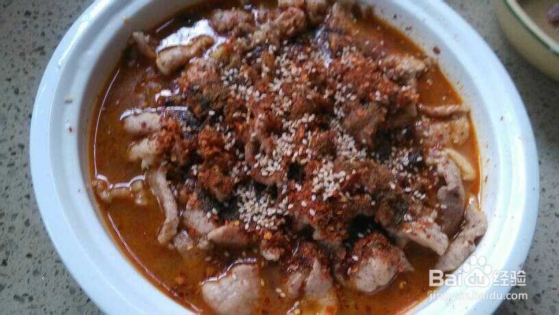 家常重庆水煮肉片