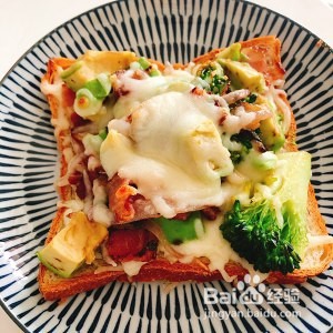 快手面包伪披萨的做法