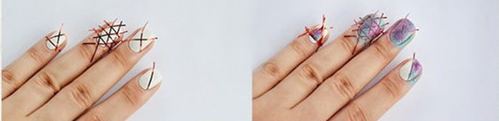 梦幻渐变色美甲教程