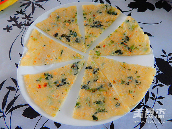 青菜豆渣煎饼