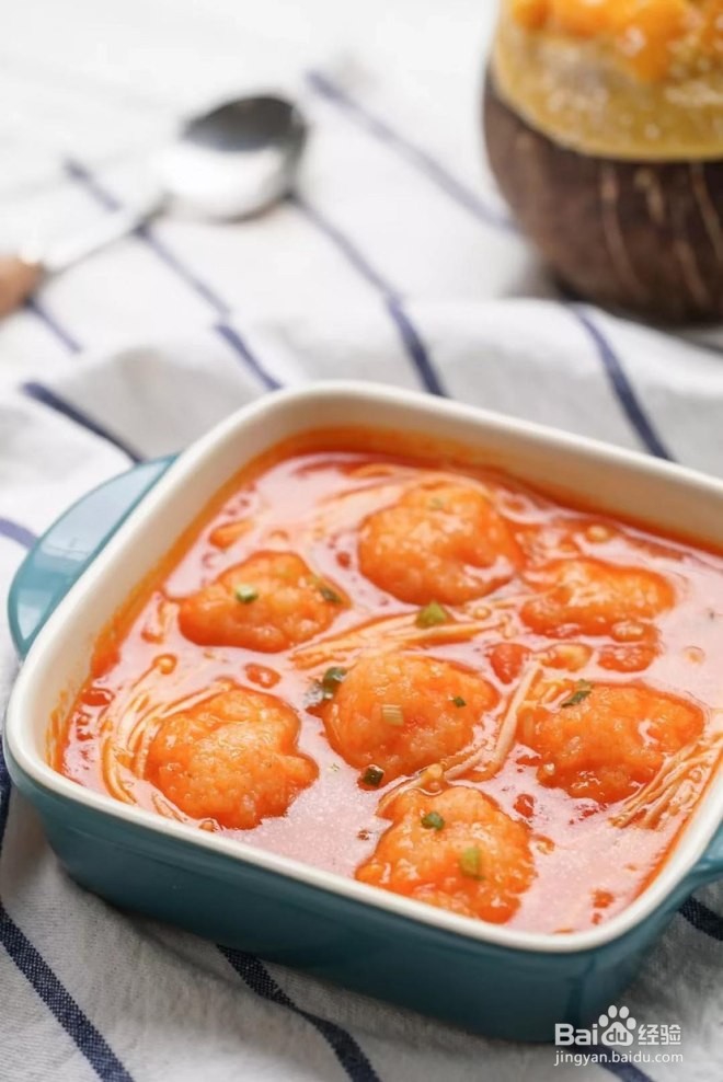 怎么做番茄虾滑汤