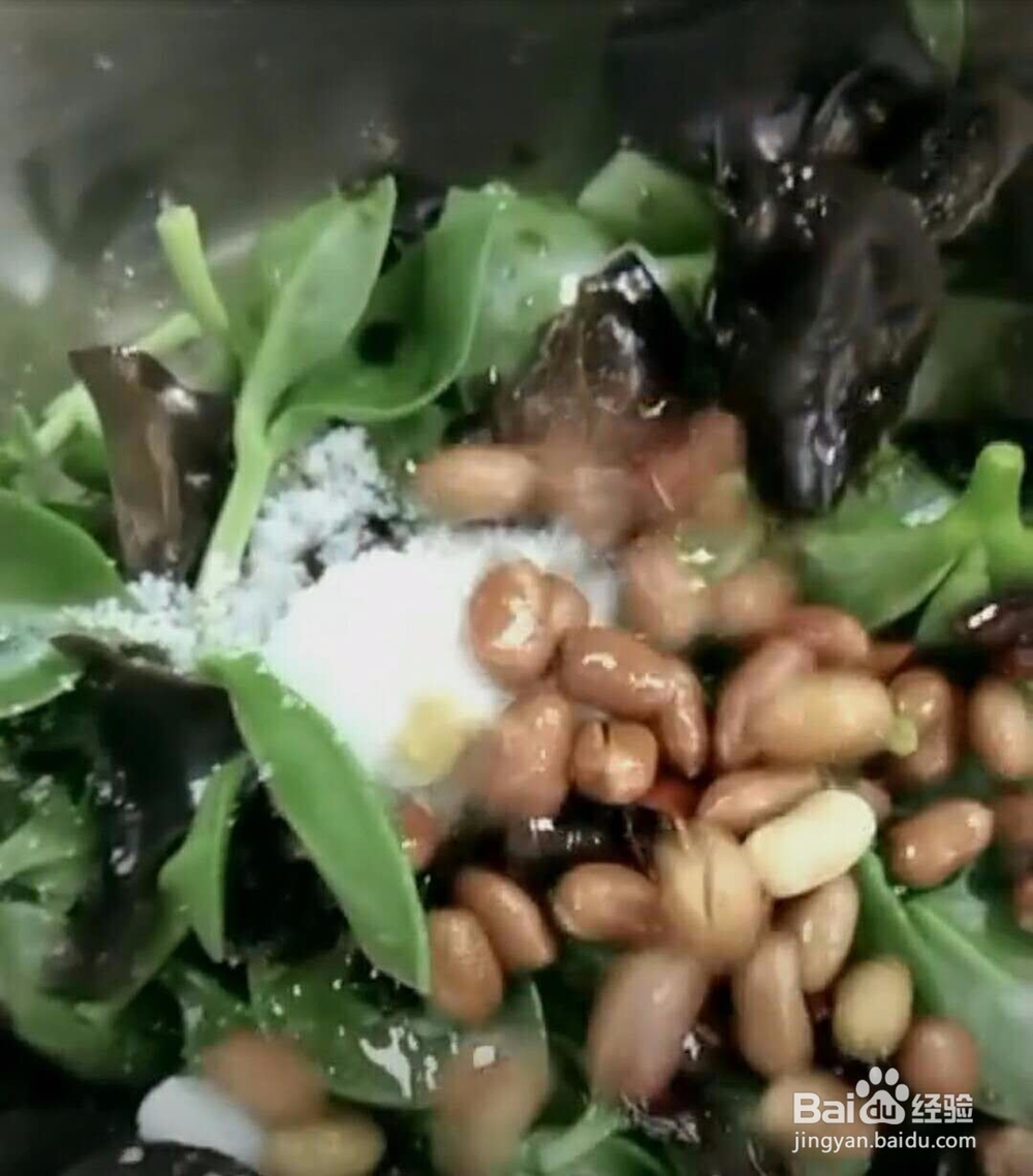 花生米不耳穿心莲做法